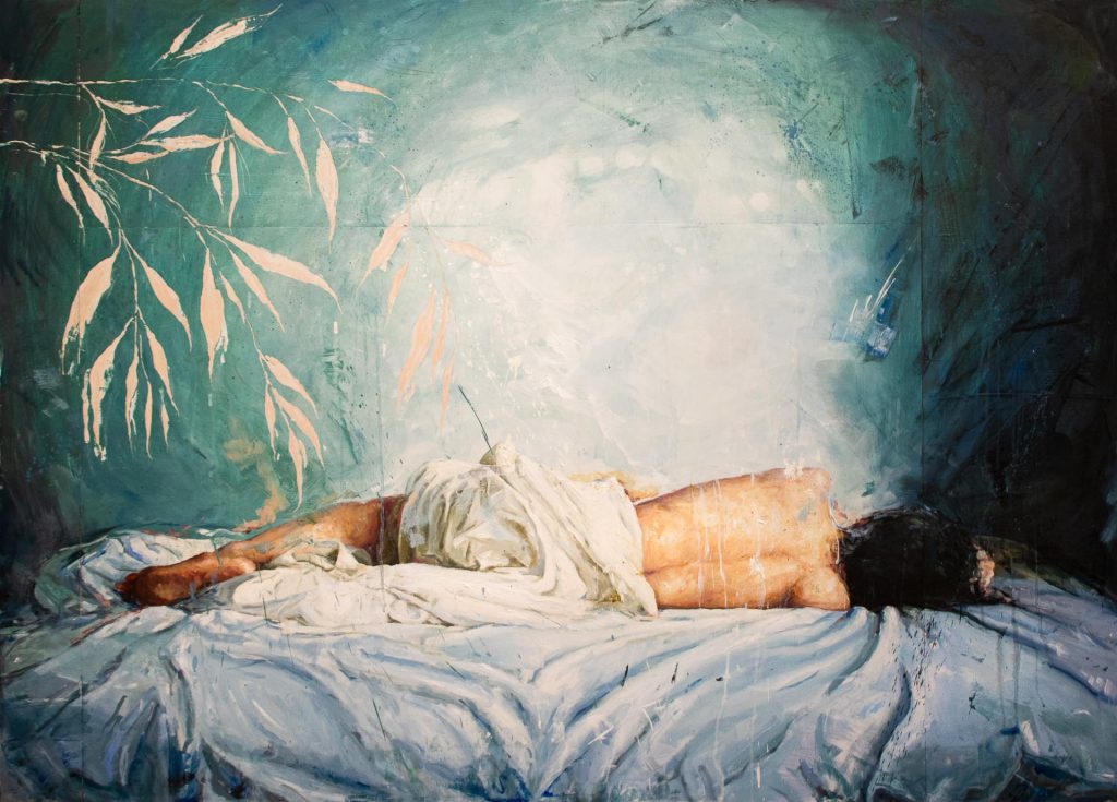Adrián Espouy chica dormida
