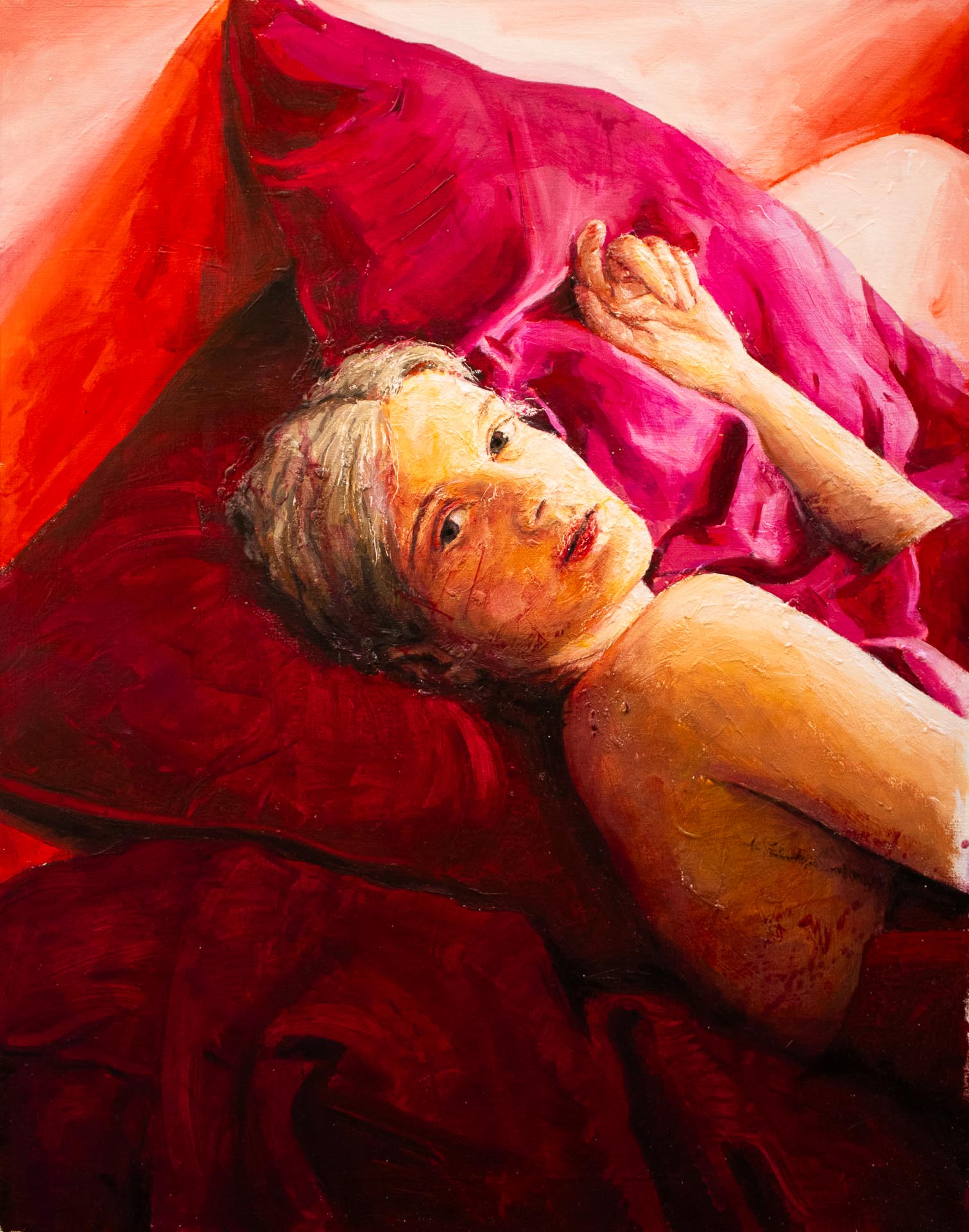 Adrián Espouy Pintura Roja Mujer